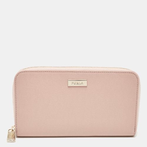 Furla Nude Leather Zip Around Wallet - Furla - Modalova