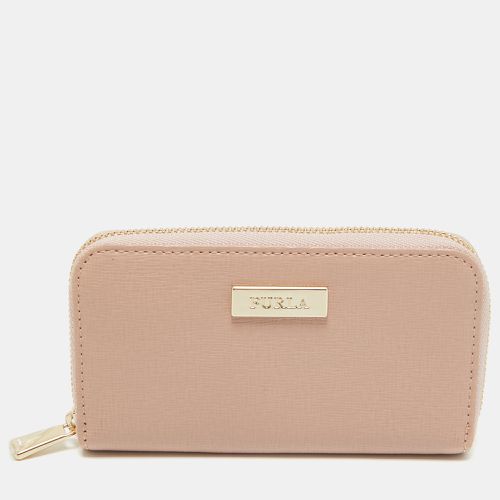 Furla Pink Leather Zip Around Key Case - Furla - Modalova