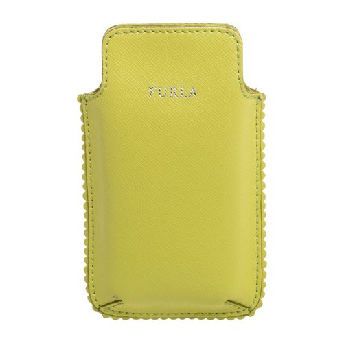 Furla Lime Green Leather Phone Case - Furla - Modalova