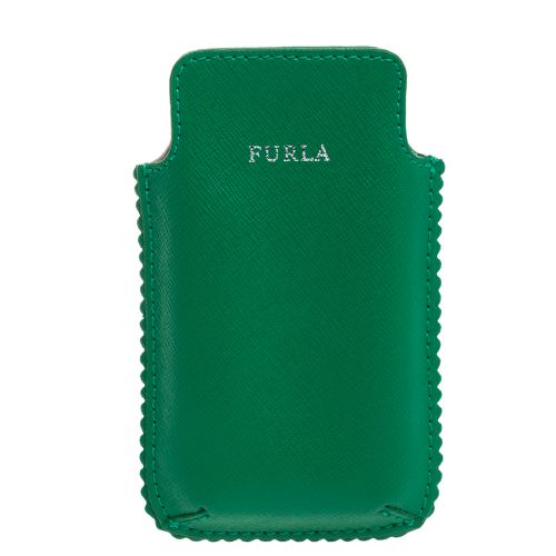 Furla Green Leather Phone Case - Furla - Modalova