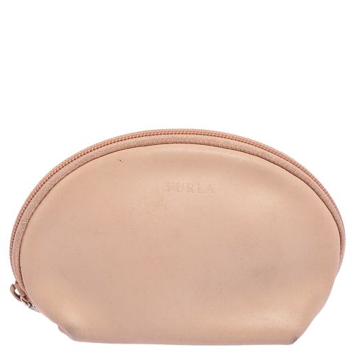 Furla Beige Leather Cosmetic Pouch - Furla - Modalova