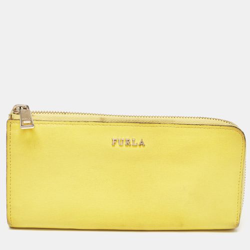 Furla Yellow Leather Zip Continental Wallet - Furla - Modalova