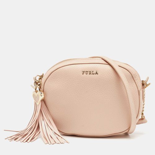 Furla Blush Pink Leather Mini Cara Crossbody Bag - Furla - Modalova