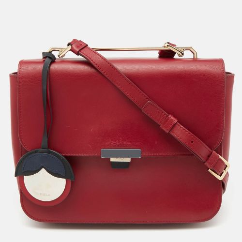 Furla Burgundy Leather Elisir Shoulder Bag - Furla - Modalova