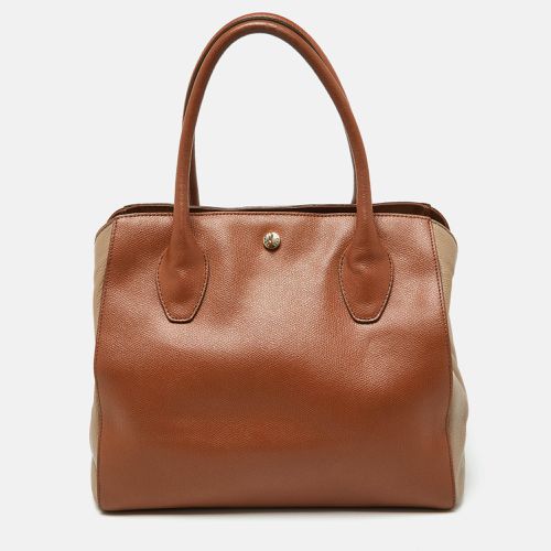 Furla Brown/Beige Leather Tote - Furla - Modalova