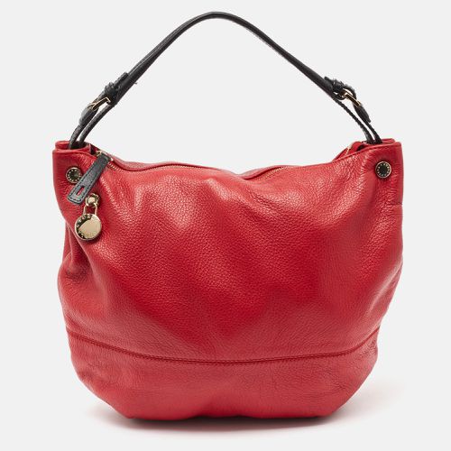 Furla Red/Black Leather Zip Hobo - Furla - Modalova