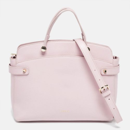 Furla Light Pink Leather Agata Satchel - Furla - Modalova