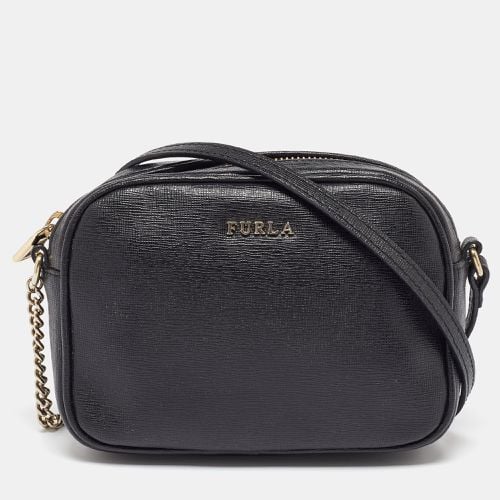 Furla Black Leather Camera Crossbody Bag - Furla - Modalova