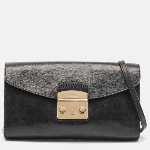 Furla Black Leather Metropolis Shoulder Bag - Furla - Modalova