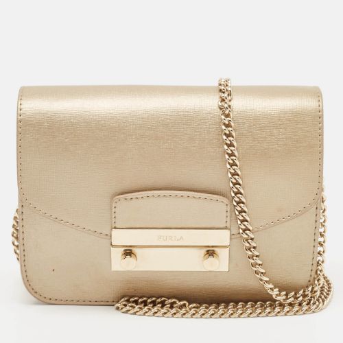 Pale Leather Mini Metropolis Crossbody Bag - Furla - Modalova