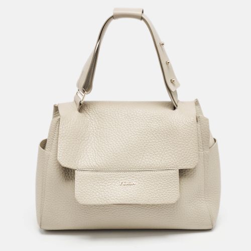 Furla Light Beige Leather Medium Capriccio Top Handle Bag - Furla - Modalova