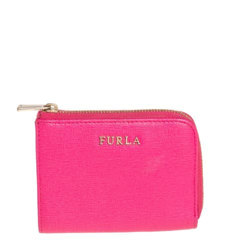 Furla Pink Leather Zip Around Wallet - Furla - Modalova