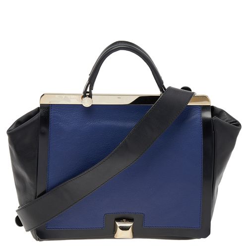 Furla Black/Blue Leather Cortina Top Handle Bag - Furla - Modalova