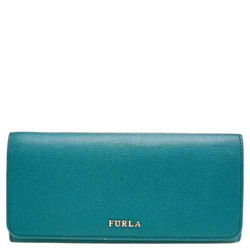 Furla Teal Green Saffiano Leather Continental Wallet - Furla - Modalova