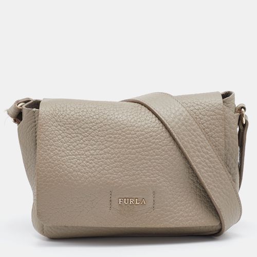 Furla Grey Leather Flap Crossbody Bag - Furla - Modalova