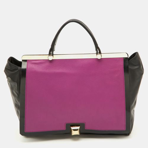 Furla Black/Pink Leather Cortina Top Handle Bag - Furla - Modalova