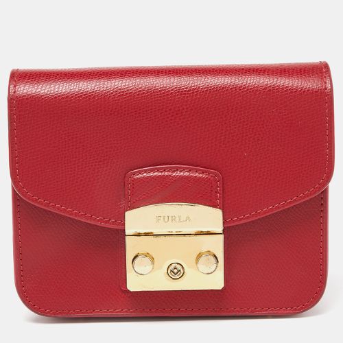 Furla Red Leather Mini Metropolis Crossbody Bag - Furla - Modalova