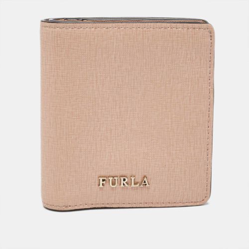 Furla Light Pink Leather Logo Bifold Wallet - Furla - Modalova