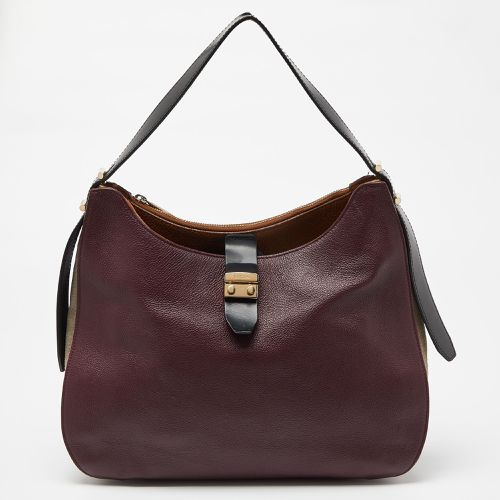 Furla Multicolor Leather and Suede Hobo - Furla - Modalova