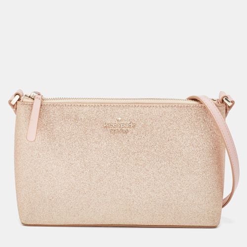 Kate Spade Rose Gold/Pink Glitter and Leather Shoulder Bag - Kate Spade - Modalova