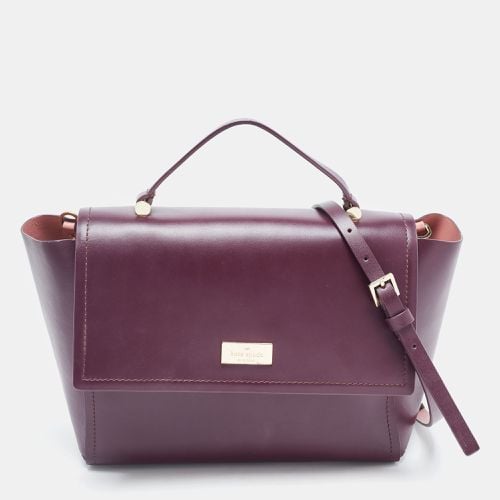 Kate Spade Purple Leather Large Arbour Hill Charline Top Handle Bag - Kate Spade - Modalova