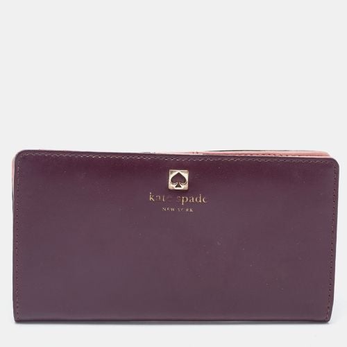 Kate Spade Purple/Pink Leather Adel Bifold Wallet - Kate Spade - Modalova