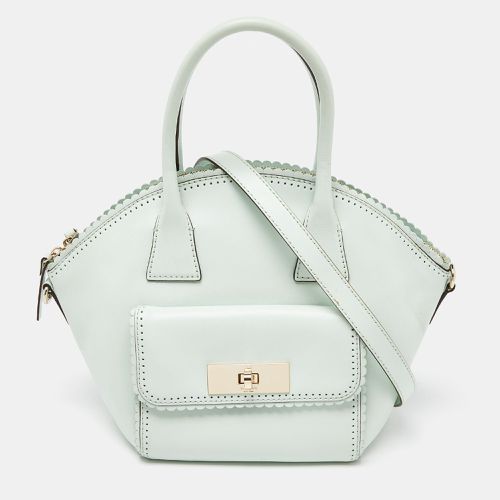 Kate Spade Mint Green Scalloped Leather Satchel - Kate Spade - Modalova