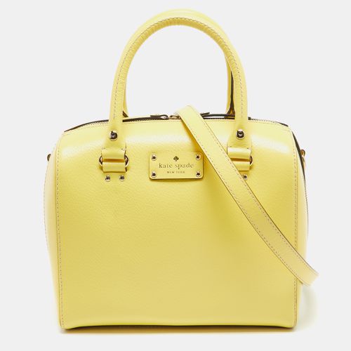 Kate Spade Yellow Leather Wellesley Alessa Satchel - Kate Spade - Modalova