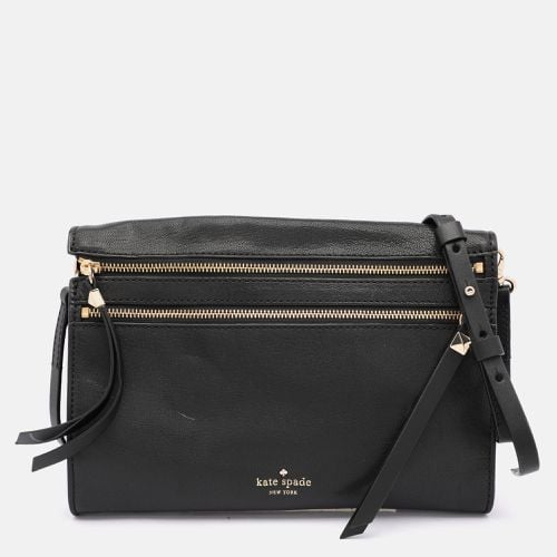 Kate Spade Black Leather Social Butterfly Skyler Crossbody Bag - Kate Spade - Modalova