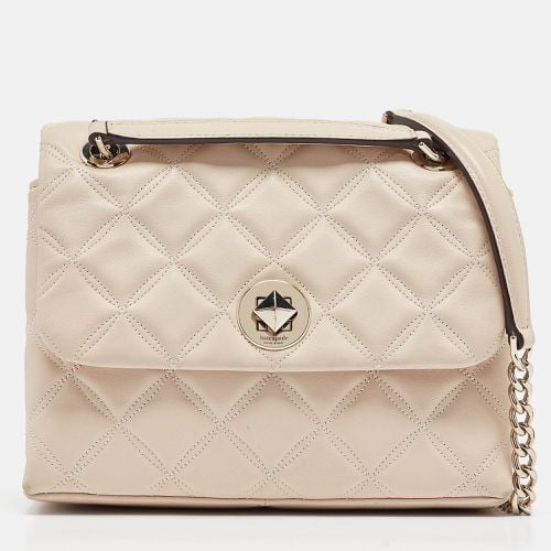 Kate Spade Beige Quilted Leather Natalia Crossbody Bag - Kate Spade - Modalova