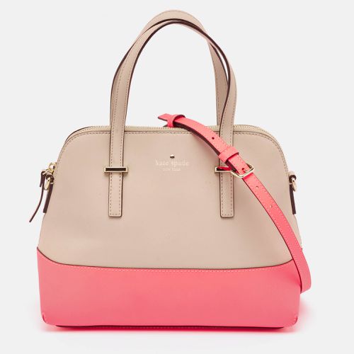 Kate Spade Beige/Neon Pink Leather Cedar Street Maise Satchel - Kate Spade - Modalova