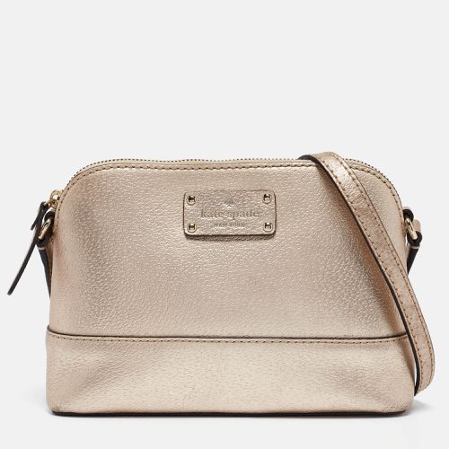 Kate Spade Gold Leather Wellesley Hanna Crossbody Bag - Kate Spade - Modalova