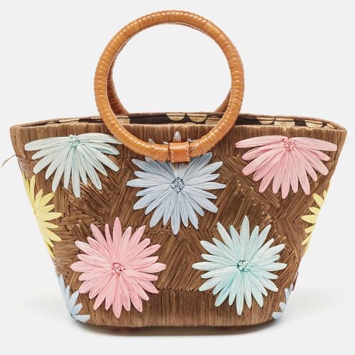 Kate Spade Multicolor Floral Straw Basket Tote - Kate Spade - Modalova