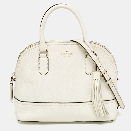 Kate Spade White Leather Carli McCall Street Satchel - Kate Spade - Modalova