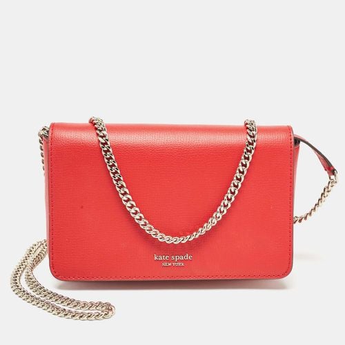 Kate Spade Red Leather New York Sylvie Chain Crossbody Bag - Kate Spade - Modalova