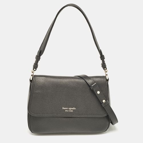 Kate Spade Black Leather Polly Convertible Flap Shoulder Bag - Kate Spade - Modalova