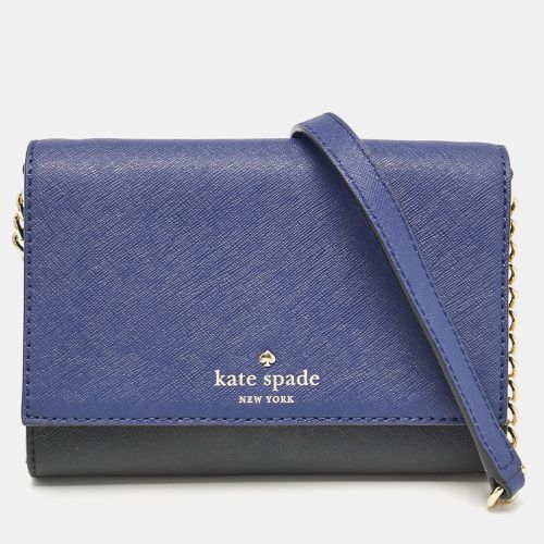 Kate Spade Blue/Black Leather Cedar Street Magnolia Crossbody Bag - Kate Spade - Modalova