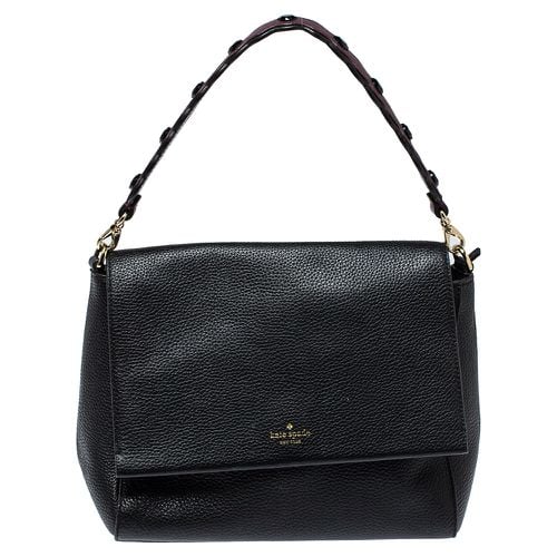 Kate Spade Black Leather Flap Satchel - Kate Spade - Modalova