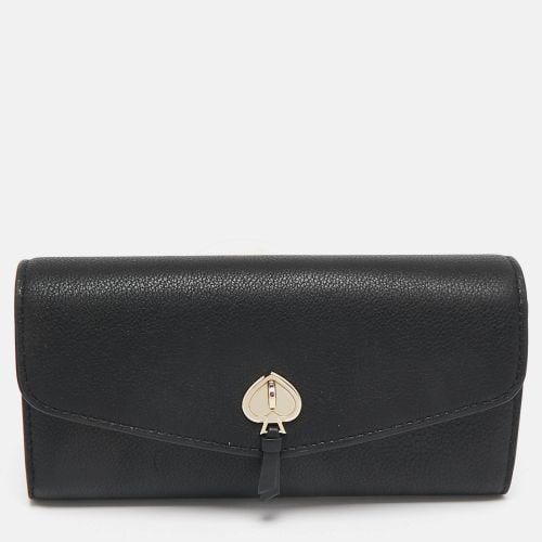 Kate Spade Black Leather Marti Flap Continental Wallet - Kate Spade - Modalova