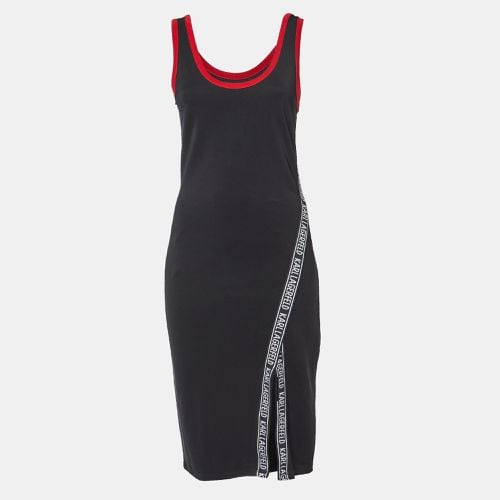 Karl Lagerfeld Black Logo Lace Trimmed Tank Dress S - Karl Lagerfeld - Modalova