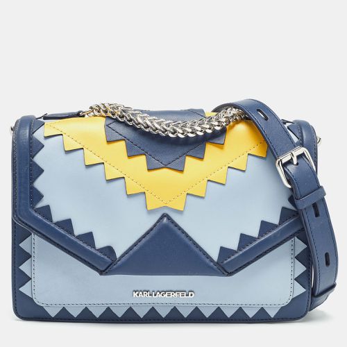 Karl Lagerfeld Tricolor Leather Zigzag K/Klassik Shoulder Bag - Karl Lagerfeld - Modalova