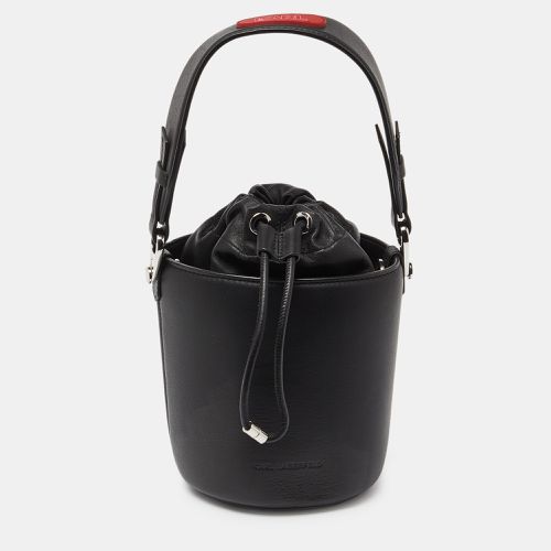 Karl Lagerfeld Black K/Charms Leather Bucket Bag - Karl Lagerfeld - Modalova