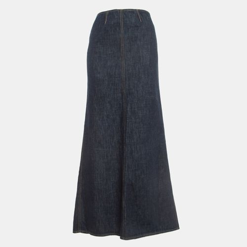 Kenzo Jeans Navy Blue Studded Denim Flared Maxi Skirt S - Kenzo Jeans - Modalova