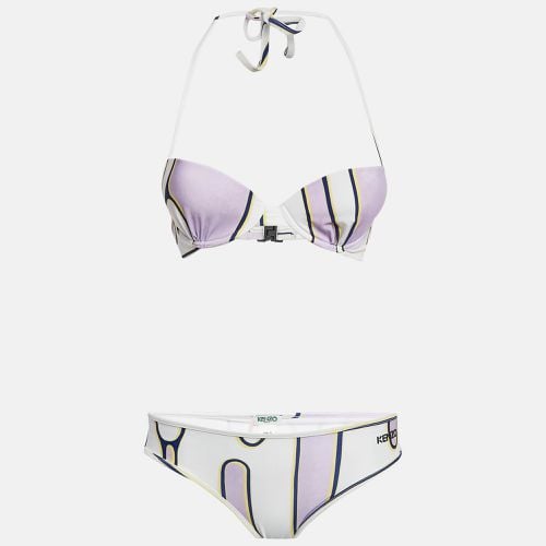 Kenzo Light Purple Printed Jersey Push-Up Bikini M - Kenzo - Modalova