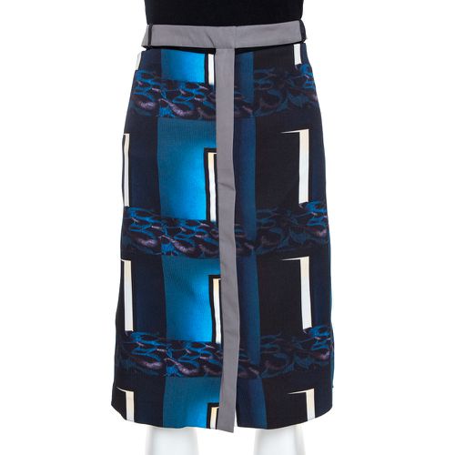 Kenzo Multicolor Abstract Print Side Slit Detail Fitted Skirt M - Kenzo - Modalova