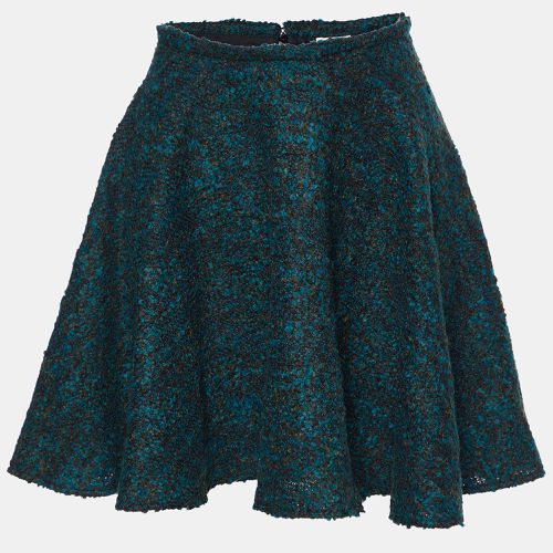 Kenzo Dark Green Boucle Mini Skirt M - Kenzo - Modalova