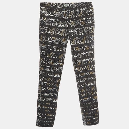 Kenzo Black 'The Eye' Print Gabardine Stripe Applique Trousers M - Kenzo - Modalova