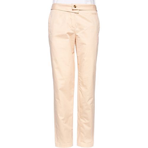 Kenzo Peach Cotton Back Buckle Detailed Formal Trousers M - Kenzo - Modalova