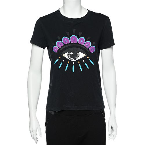 Kenzo Black Cotton Eye Printed T-Shirt M - Kenzo - Modalova