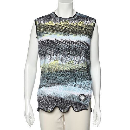 Kenzo Blue Neoprene Printed Sleeveless Oversized Top M - Kenzo - Modalova